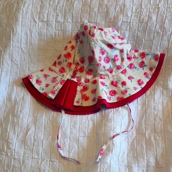 DIOR girls Floral Baby Beach Hat Size 1T 100% Cotton - Picture 9 of 9